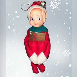 Vintage Pixie Elf Inarco 1963  Japan Red  Knee Hugger The Pixie Legend 9” Rare